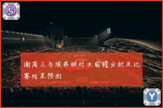 谢周三与埃弗顿对决前瞻分析及比赛结果预测